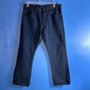 Oscar Men's Blue Stone Wash Jeans Size 38x30 Relaxed Fit Denim Classic